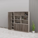 Tủ Tài Liệu Lãnh Đạo Bố Cục Tủ Đứng Kết Hợp Kệ Mở - THS391
