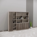 Tủ Tài Liệu Lãnh Đạo Bố Cục Tủ Đứng Kết Hợp Kệ Mở - THS391