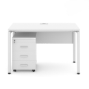 Bàn Làm Việc Có Yếm Chân Sắt 1m2 - BLV76