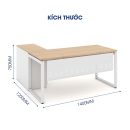 Bàn Làm Việc Góc L Chân Chữ U - BLV23