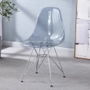 Ghế Cafe Tiếp Khách Trong Suốt Chân Sắt - CF28