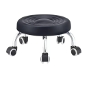 Ghế Cafe Đôn Tròn Bệt Chân Mạ Crome - CF56