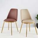 Ghế Ăn AURORA Bọc Nệm Chân Mạ Vàng -  GA50