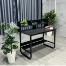 Bàn Làm Việc Chân Sắt Có Kệ Sách - BLV6