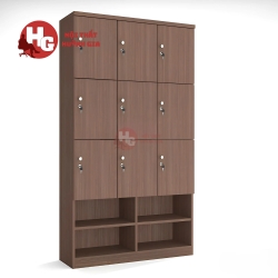 Tủ Locker Gỗ 9 Ngăn Liền Kệ Giày - TLK7