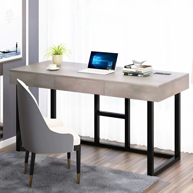 Bàn Làm Việc Chân Sắt Thiết Kế Hiện Đại - BLV133