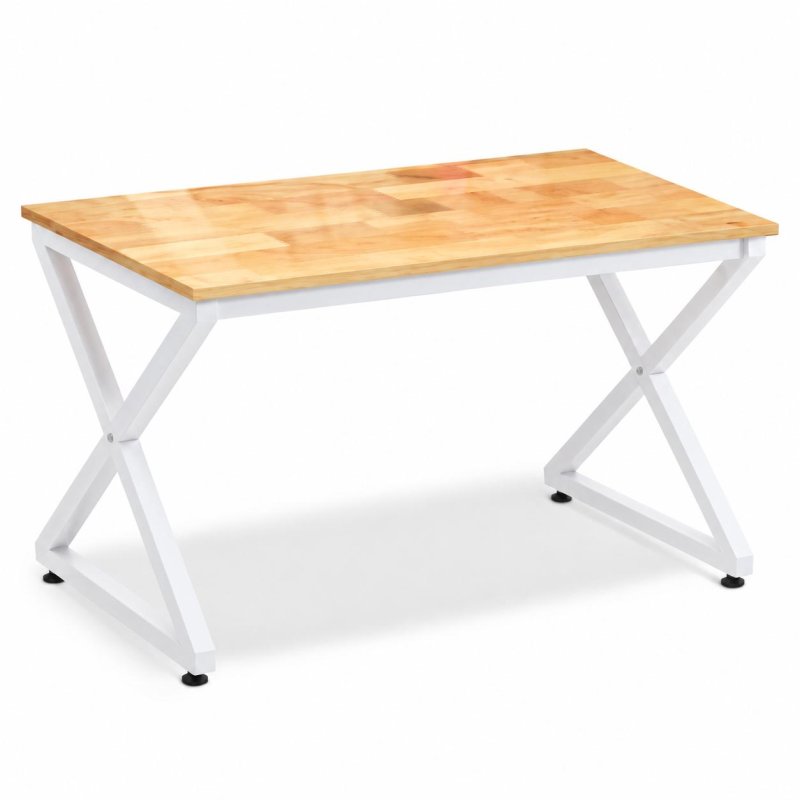 Bàn Làm Việc Chân Chữ X Gỗ Cao Su BLV136