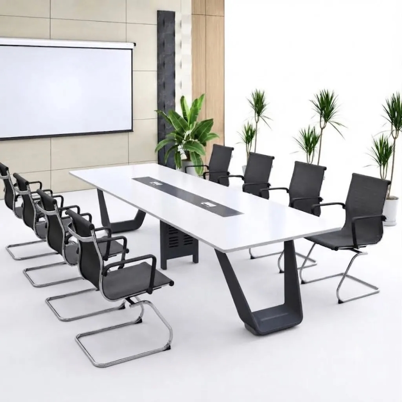 Bàn Họp Chân Sắt Thiết Kế Sang Trọng 4m - BH57