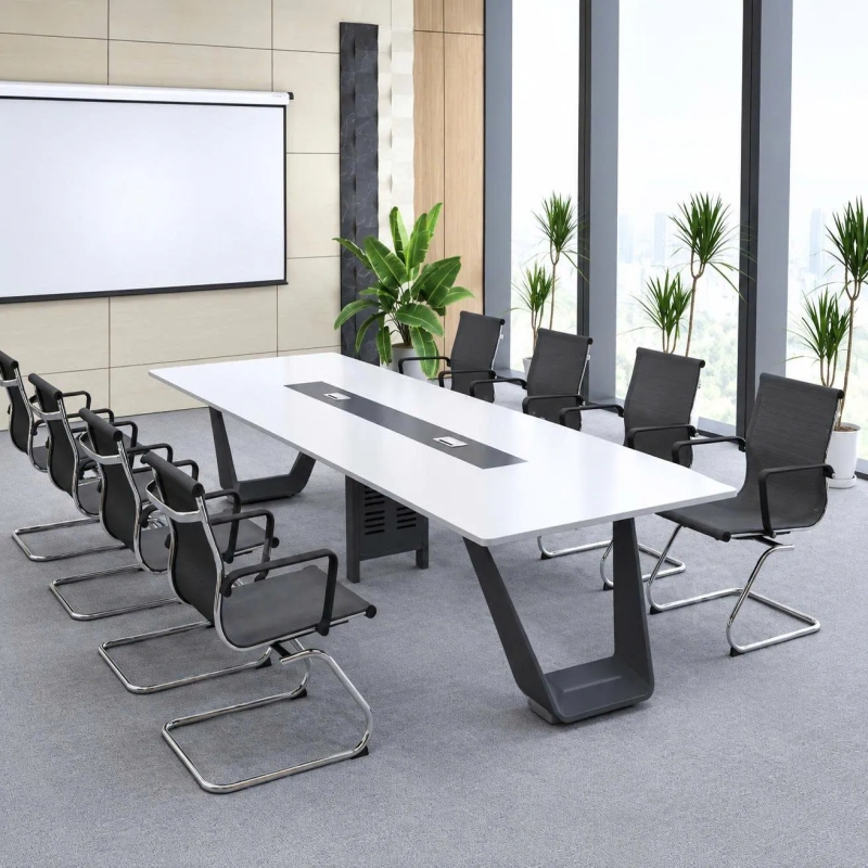 Bàn Họp Chân Sắt Thiết Kế Sang Trọng 4m - BH57