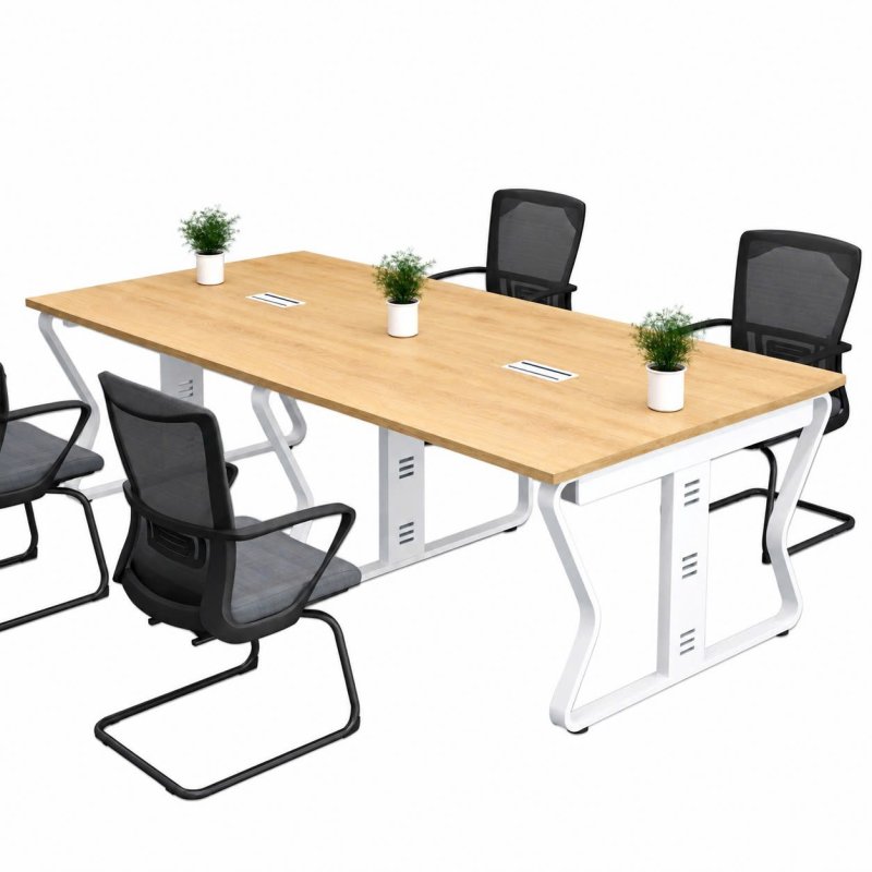 Bàn Họp Chân Sắt Nhập Khẩu 240x120cm Hiện Đại BH57