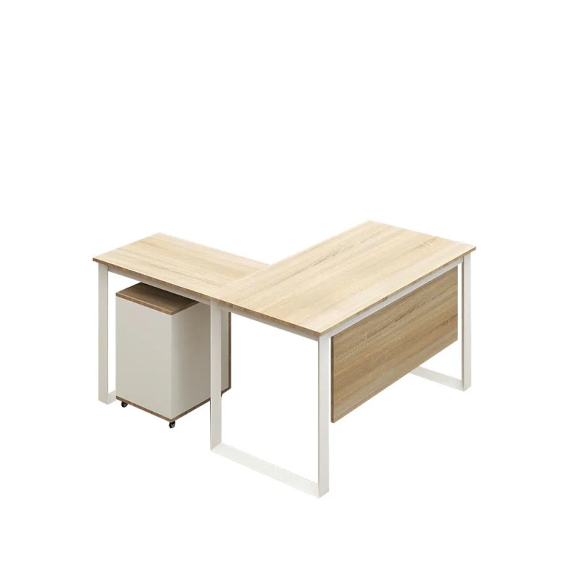 Bàn Làm Việc Chữ L Chân Sắt Hiện Đại - BLV140