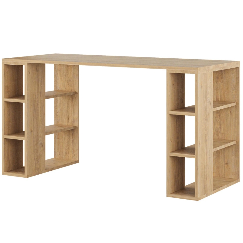 Bàn Làm Việc Gỗ Kèm Kệ Sách Hiện Đại - BG69