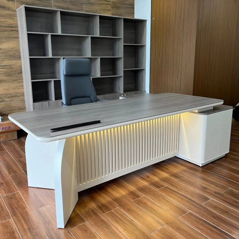 Bàn Lãnh Đạo Diện Tích Rộng Tích Hợp Hộp Điện Âm Bàn Thông Minh – BGD163