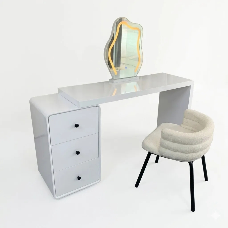Bàn Trang Điểm Hiện Đại Kèm Tủ 3 Ngăn Tiện Lợi - BTD33