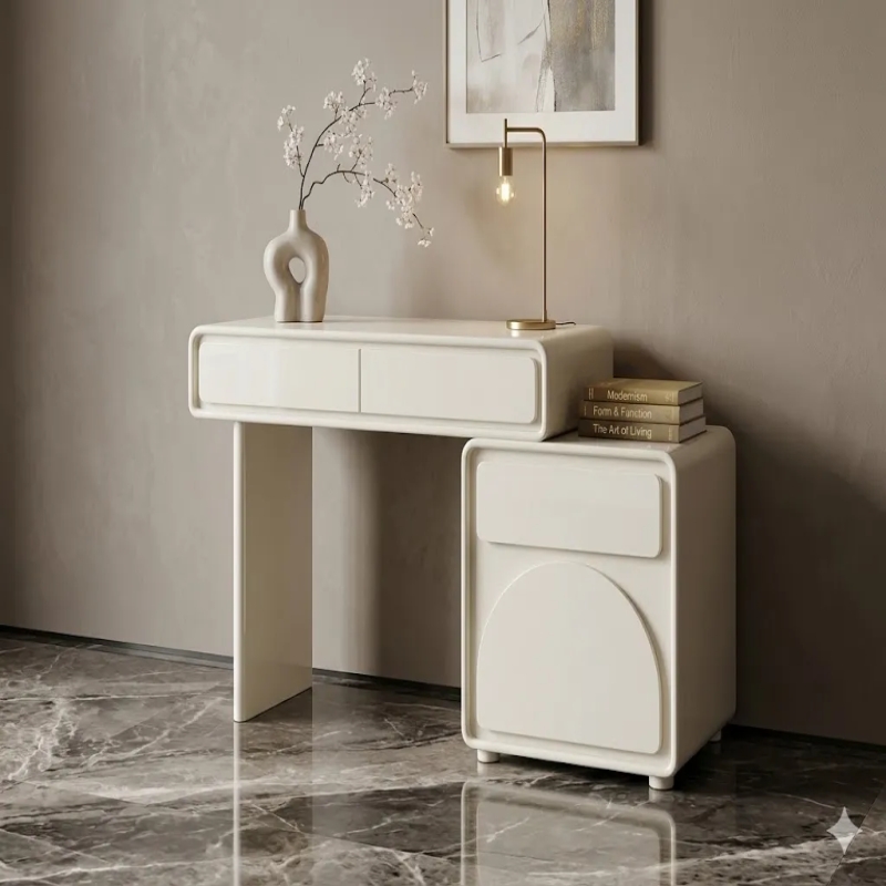 Bàn Trang Điểm Mini Kèm Tủ Lưu Trữ Tiện Lợi Cho Phòng Ngủ - BTD43
