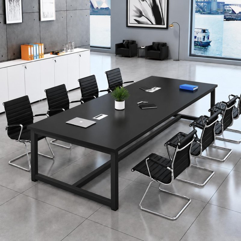 Bàn Họp Chân Sắt 240x120cm Mặt Bàn Full 1 Màu BH60