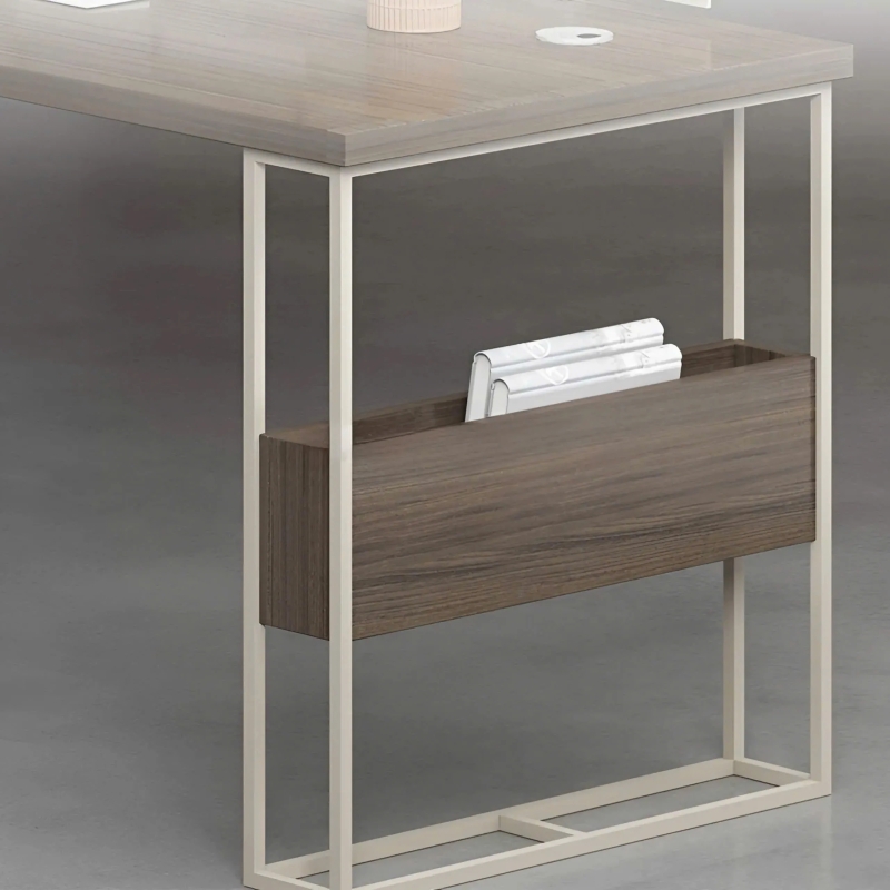 Cụm Bàn Làm Việc 6 Người Kệ Tủ Linh Hoạt - BC115