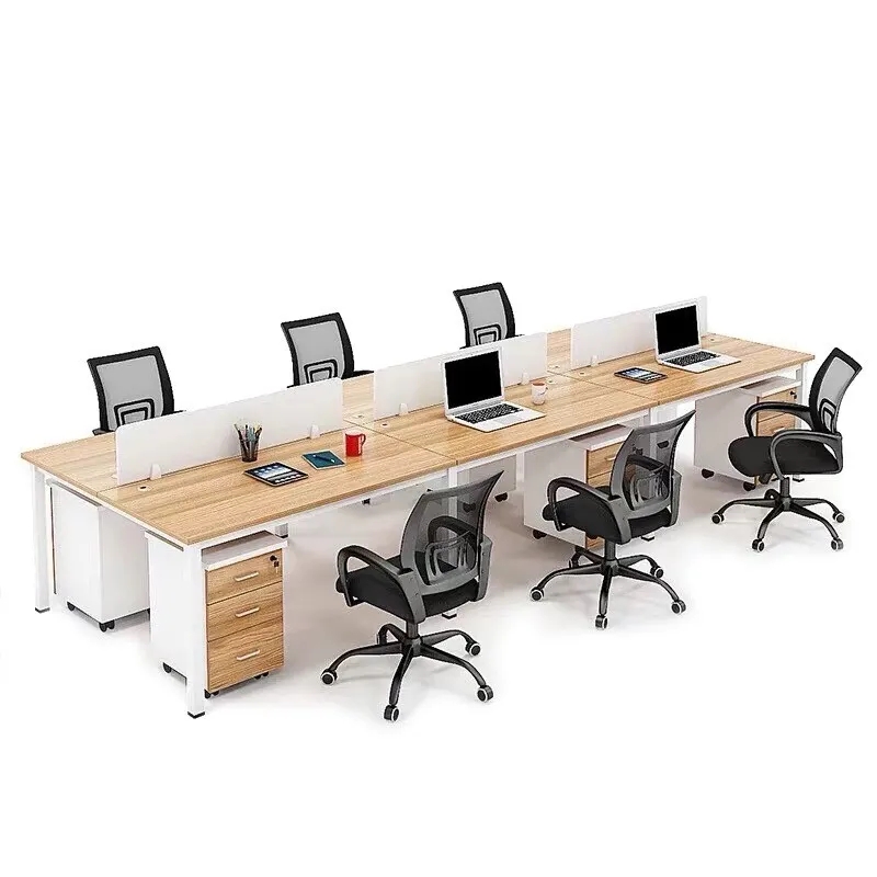 Cụm Bàn Làm Việc Nhóm 6 Người Gỗ MDF - BC16