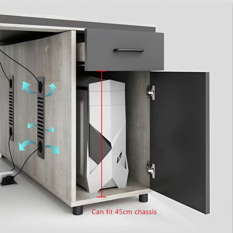 Cụm Bàn Làm Việc Văn Phòng 6 Chỗ  Có Hộc Tủ Kéo Chuyên nghiệp - BC69