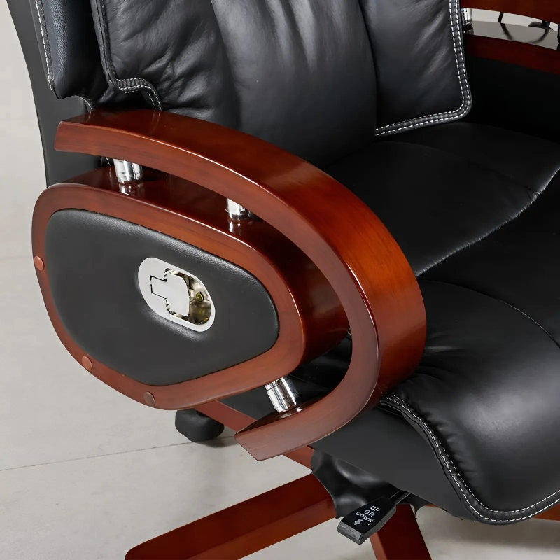 Ghế Giám Đốc Tay Ốp Gỗ Đẳng Cấp  -  GGĐ36