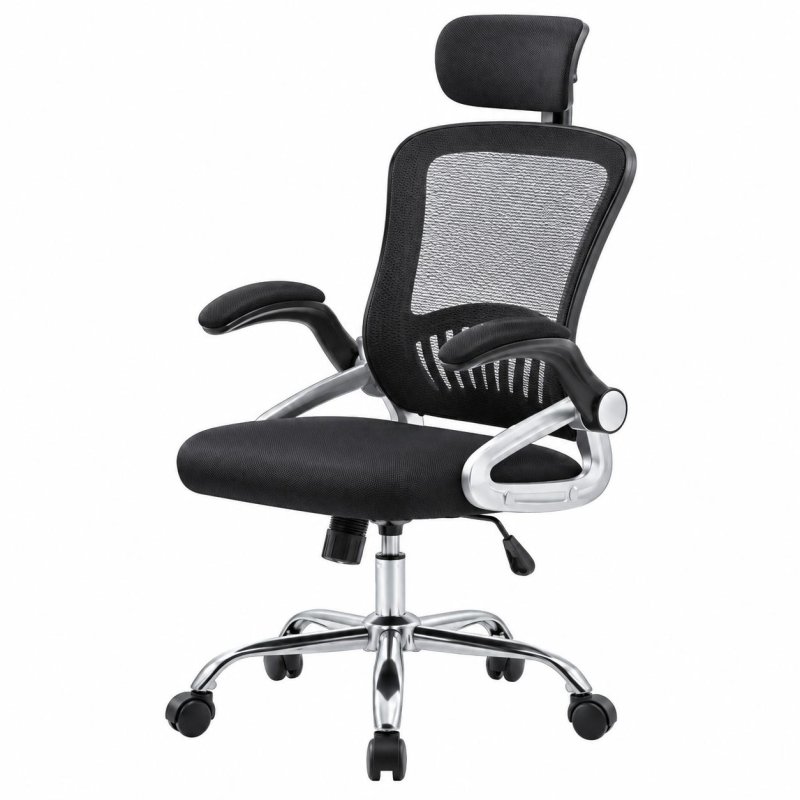 Ghế Xoay Văn Phòng Tay Gập Điều Chỉnh - GX55