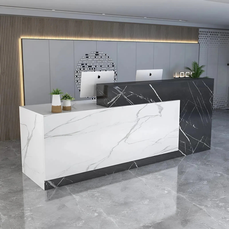 Quầy Lễ Tân Gỗ MDF Kiểu Dáng Hiện Đại - LT2