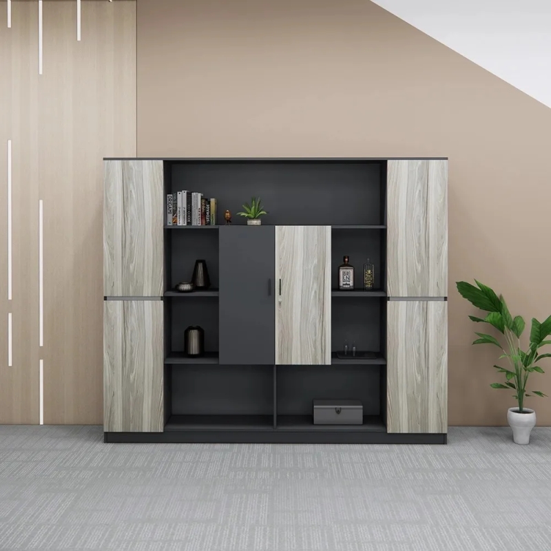 Tủ Hồ Sơ Giám Đốc Thiết Kế Hình Khối Đối Xứng Cao Cấp - THS387