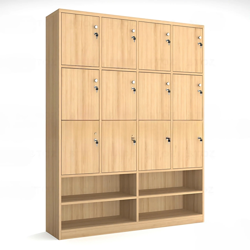 Tủ Locker 12 Cánh Liền 4 Kệ Giày - TLK71