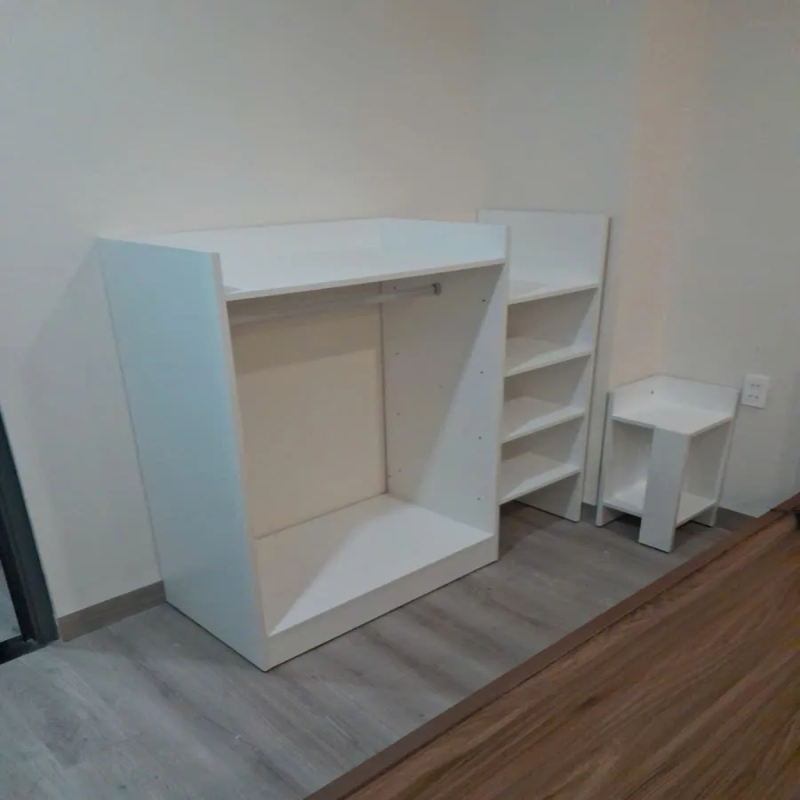 Tủ Quần Áo Gỗ Treo Đồ Có Ngăn Kệ Tiện Dụng - TQA35