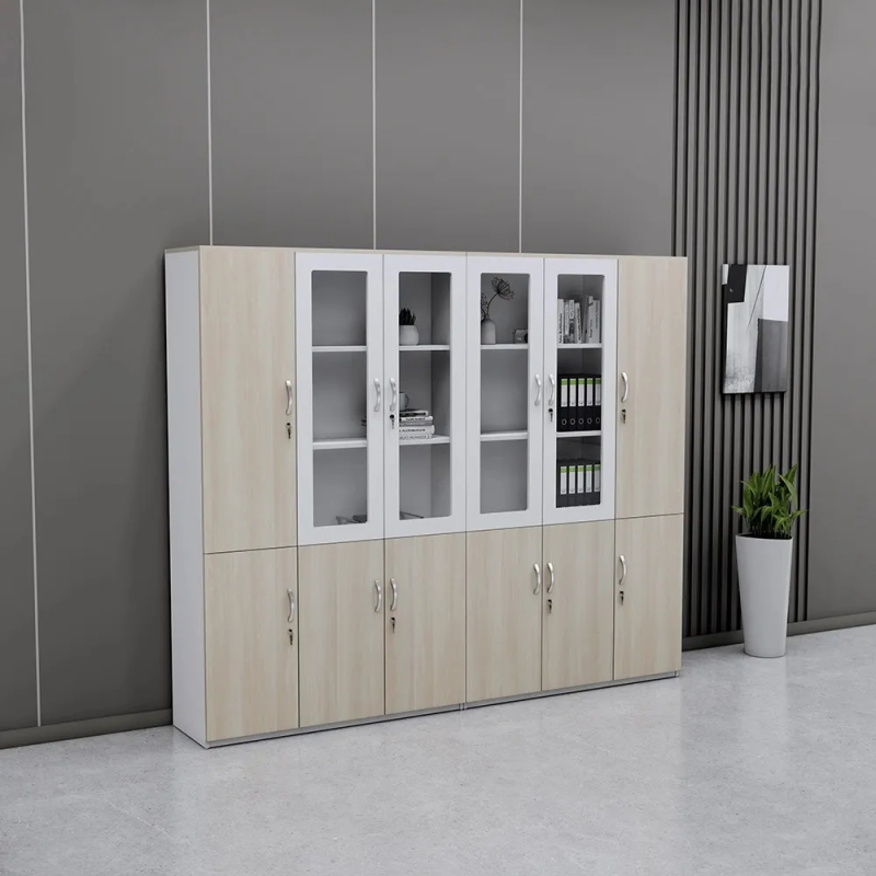 Tủ Tài Liệu 12 Cánh Kết Hợp Ô Trang Trí Đa Năng - THS419