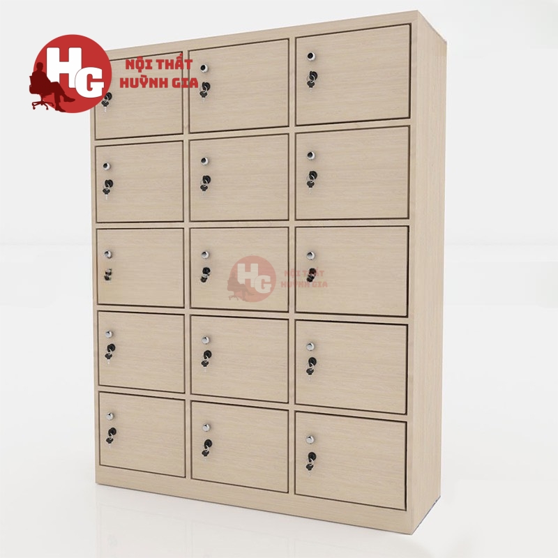 Tủ Locker Gỗ MDF 15 Cánh Tiện Lợi - TLK16