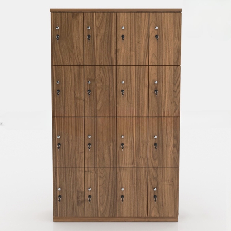 Tủ Locker Gỗ MDF 16 Cánh 4 Khoang  - TLK24