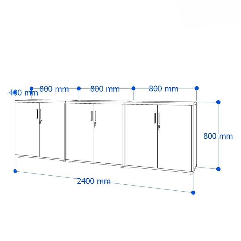 Tủ Tài Liệu Gỗ Dạng Trung Hiện Đại - THS100