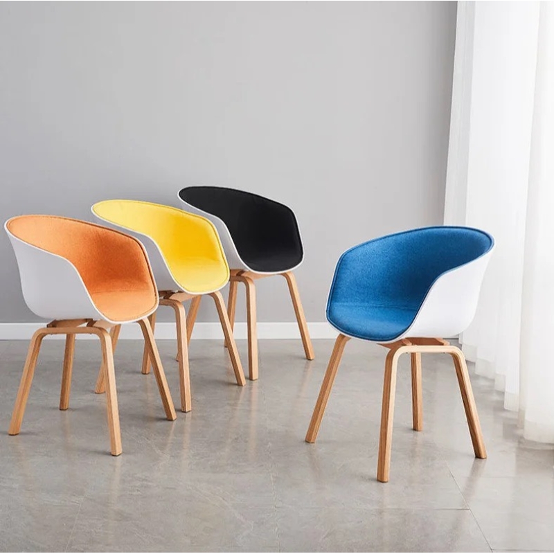 Ghế Cafe Tiếp Khách Tựa Lưng Bọc Đệm - CF14