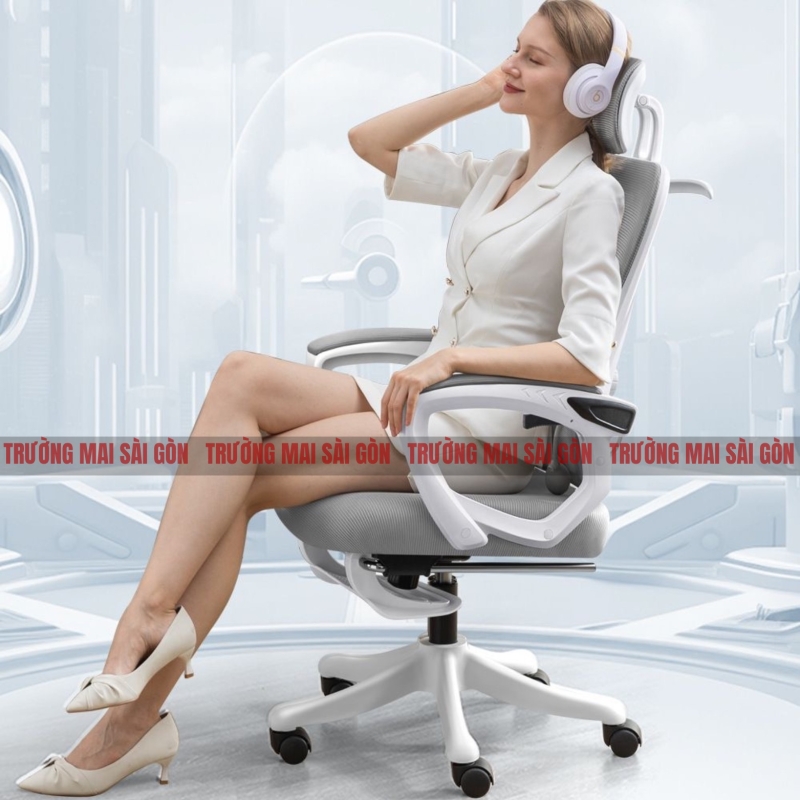 Ghế Công Thái Học Ngả Mình Lưng Lưới - CTH5