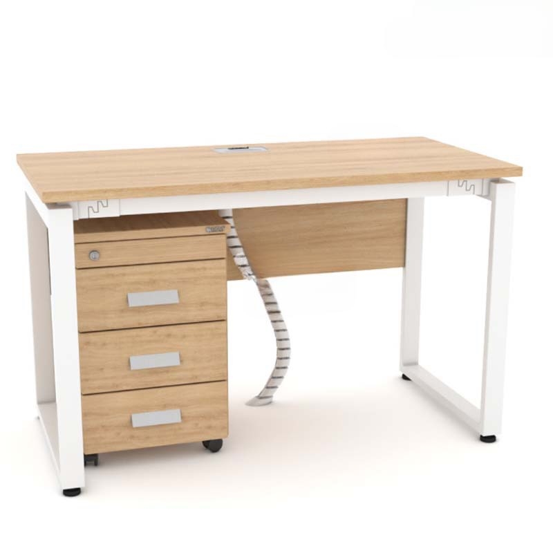 Bàn Làm Việc Có Yếm Gỗ Chân Sắt Chữ U - BLV71