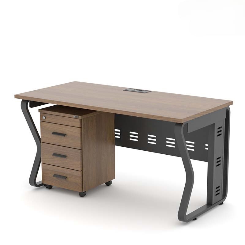 Bàn Làm Việc Chân Sắt K Uốn Có Yếm 140cm  - BLV121