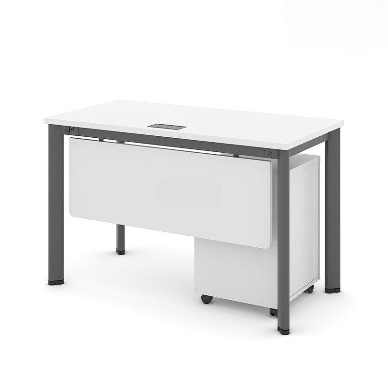 Bàn Làm Việc Chân Trụ Có Hộc - BLV40
