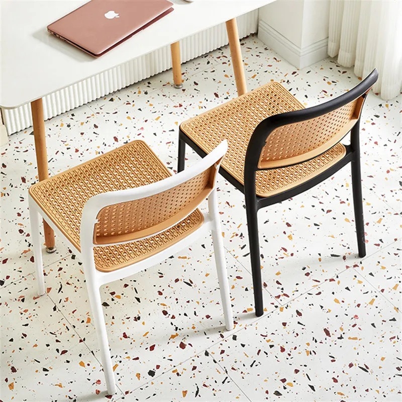 Ghế Cafe Tiếp Khách Lưng Nhựa Giả Mây - CF34