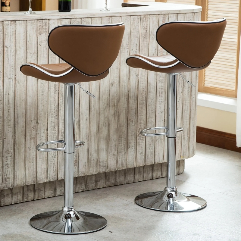 Ghế Bar Lưng Bọc PVC Hình Cánh Bướm  - QB16