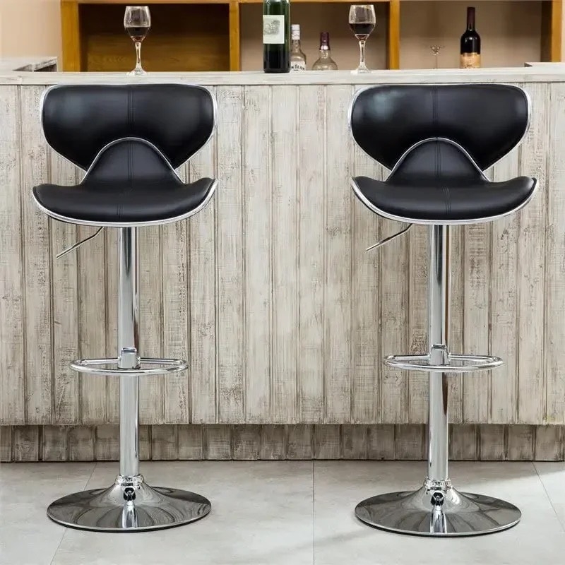 Ghế Bar Lưng Bọc PVC Hình Cánh Bướm  - QB16