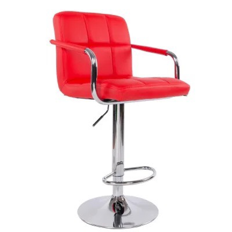 Ghế Bar Bọc Da Lưng Vuông Có Tay - QB19