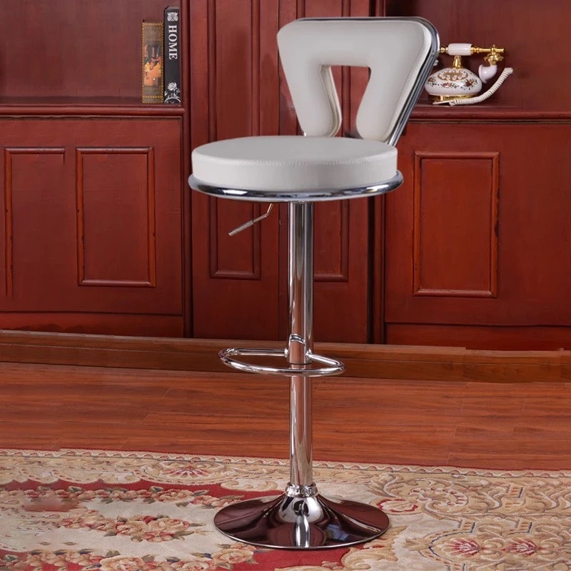 Ghế Bar Lưng Da Tam Giác Chân Trụ Xoay - QB24