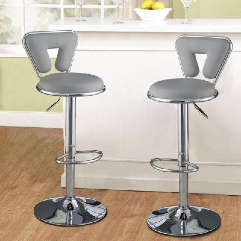 Ghế Bar Lưng Da Tam Giác Chân Trụ Xoay - QB24