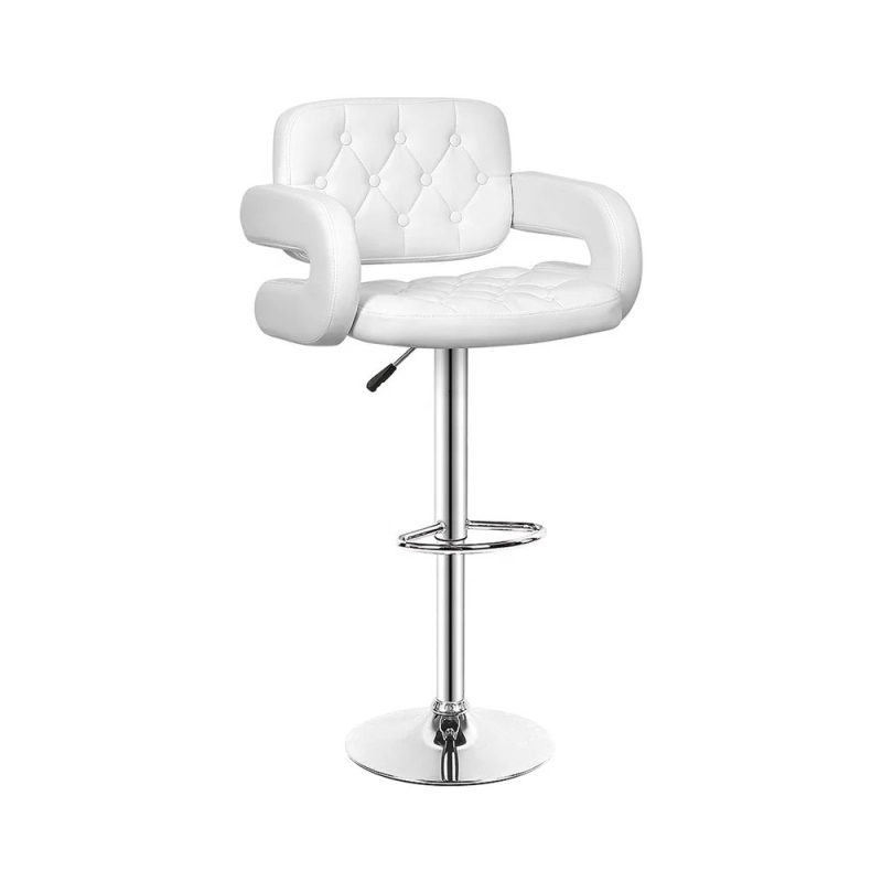 Ghế Bar Bọc Da Lưng Nút Thắt Có Tay - QB33