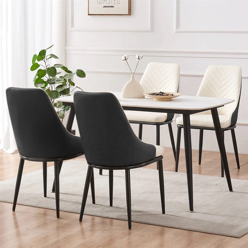 Ghế Ăn SUNNY Lưng Xương Cá Chân Sắt - GA39