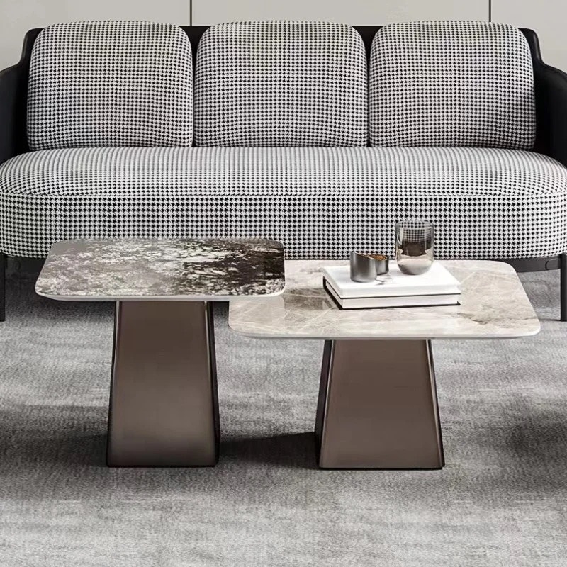 Bàn Trà Sofa Vuông Mặt Cường Lực Cao Cấp - BT16