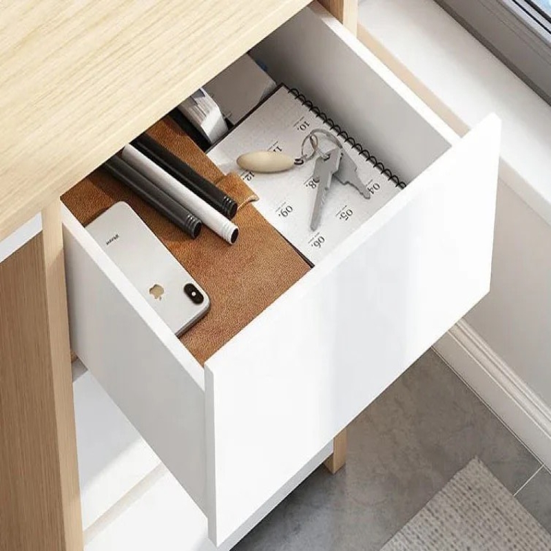Bàn Làm Việc Hộc IKEA Chân Sắt - BLV48