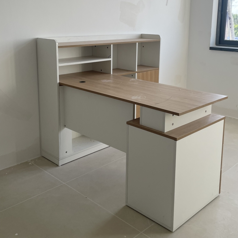 Bàn Giám Đốc Góc L Nhiều Kệ Đẹp  - BGĐ55