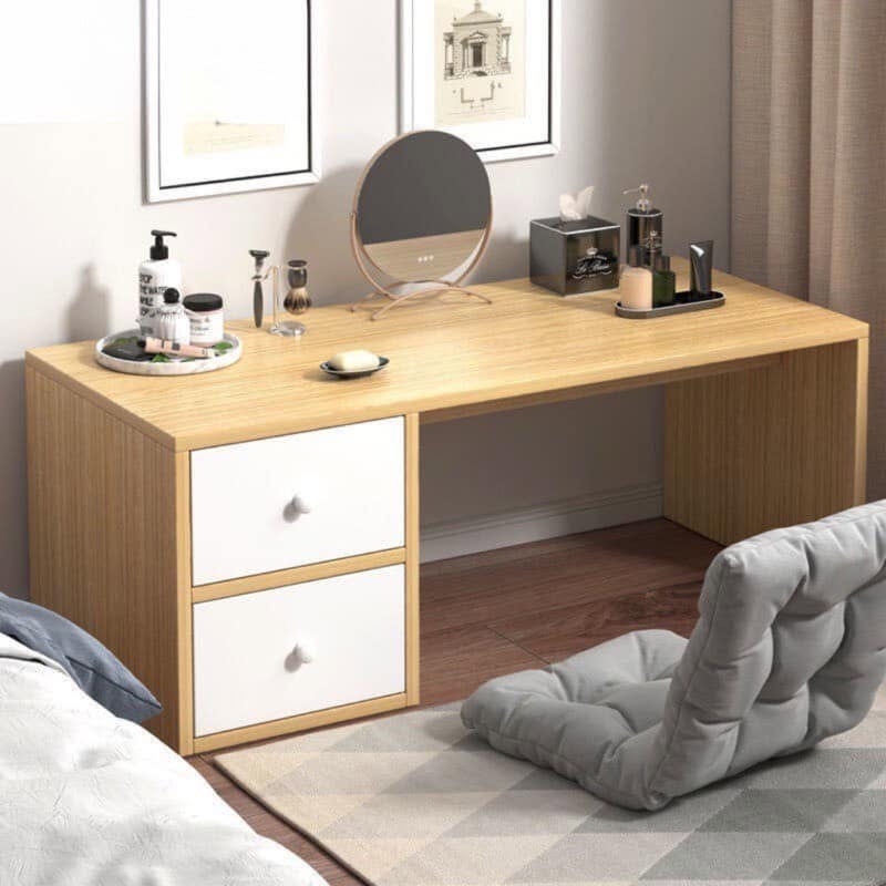 Bàn Trang Điểm Gỗ Ngồi Bệt Có Ngăn Kéo - BTD18